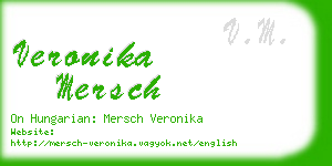 veronika mersch business card